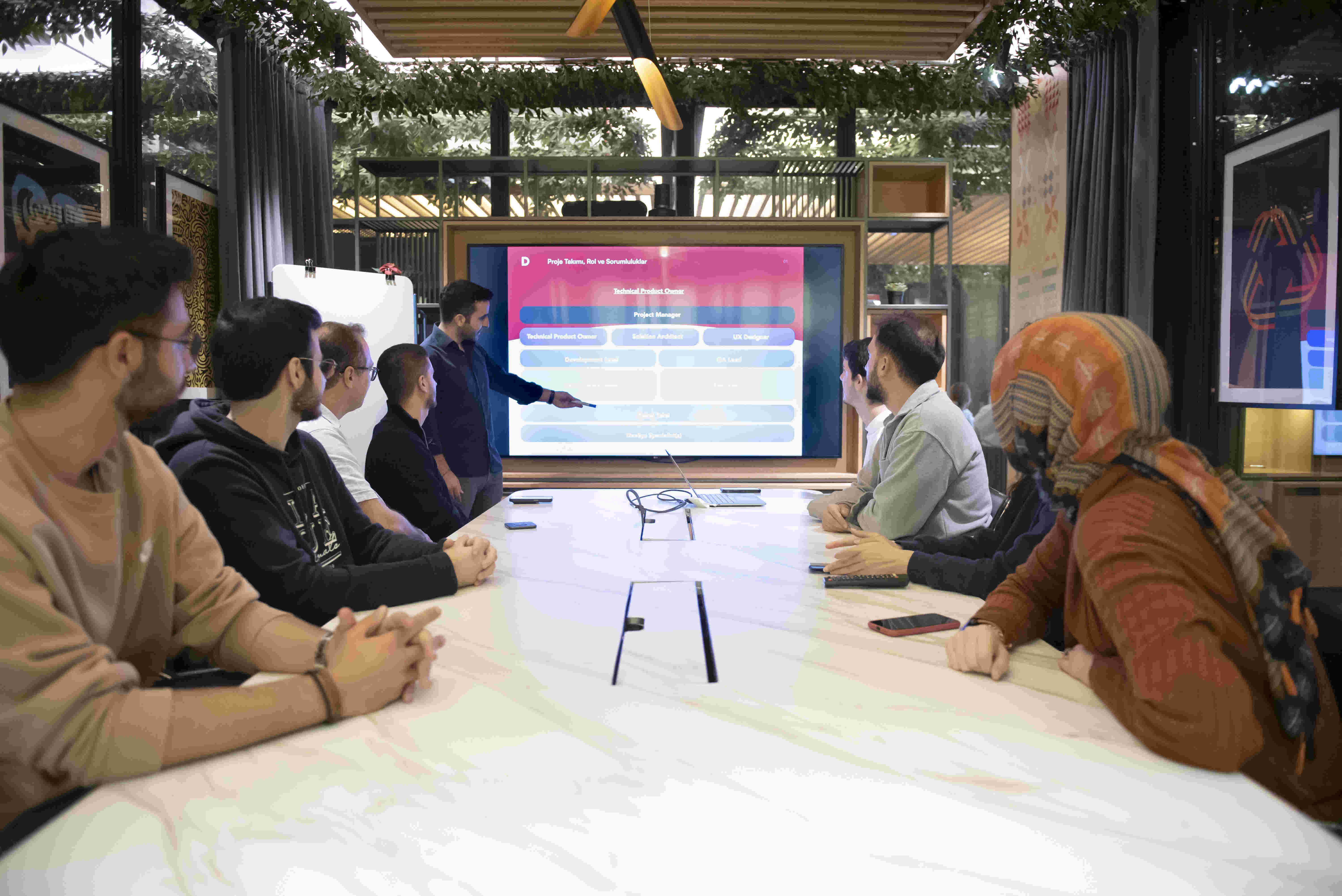Technische Präsentation mit dem gesamten Team